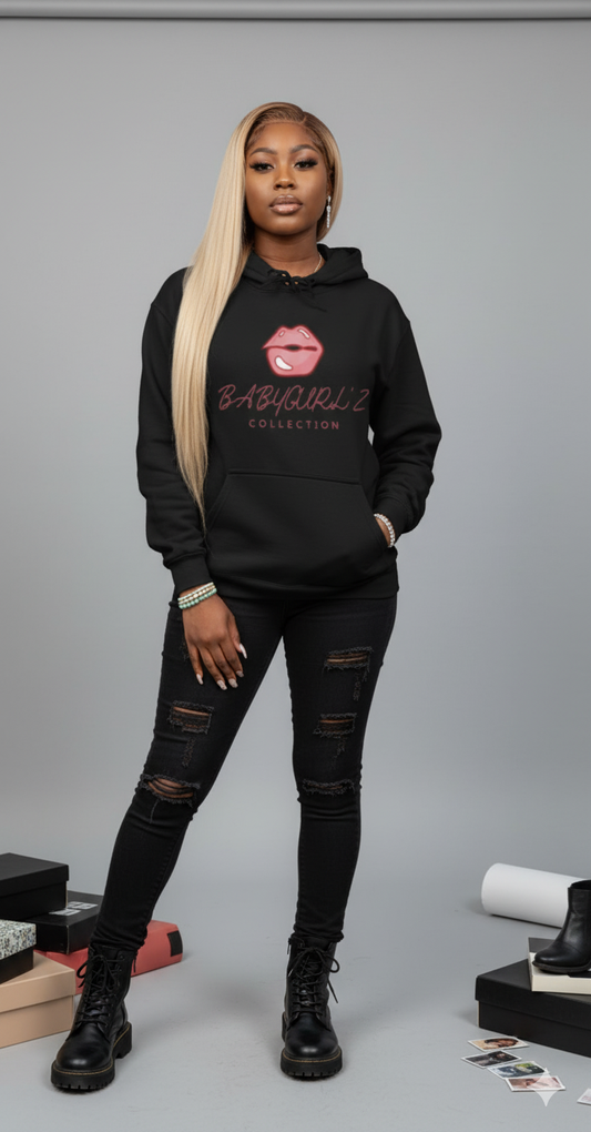 BabyGurl'z Collection Cute Lip Comfy Hoodie