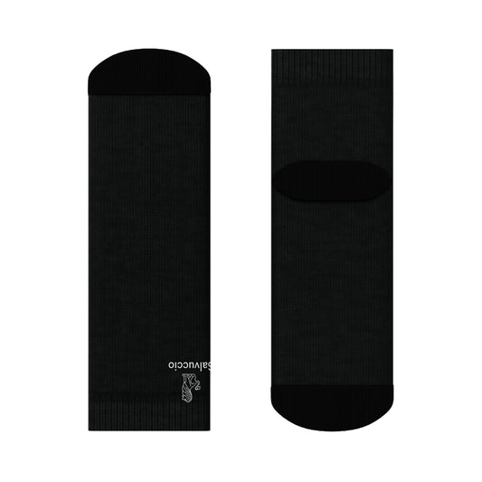 Idio Salvuccio Stylish Black Crew Socks