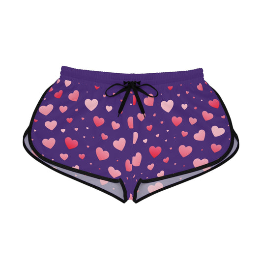 Sweeties Collection Heart Pattern Women's Comfy Shorts