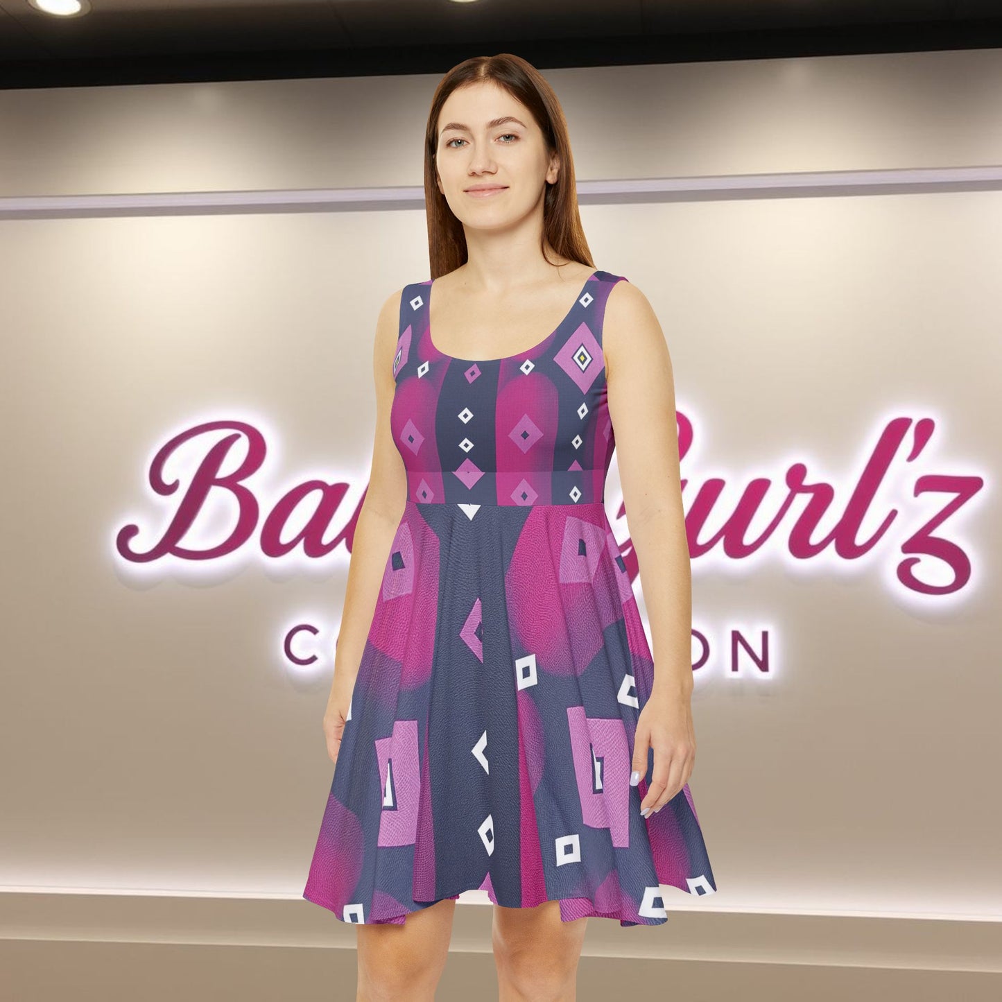 BabyGurl'z Collection Colorful Women's Skater Dress