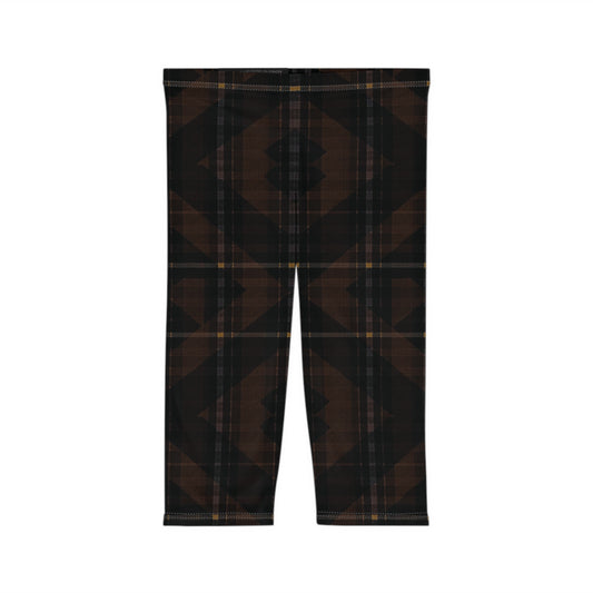 Aurelio Francesco Plaid Capri Leggings