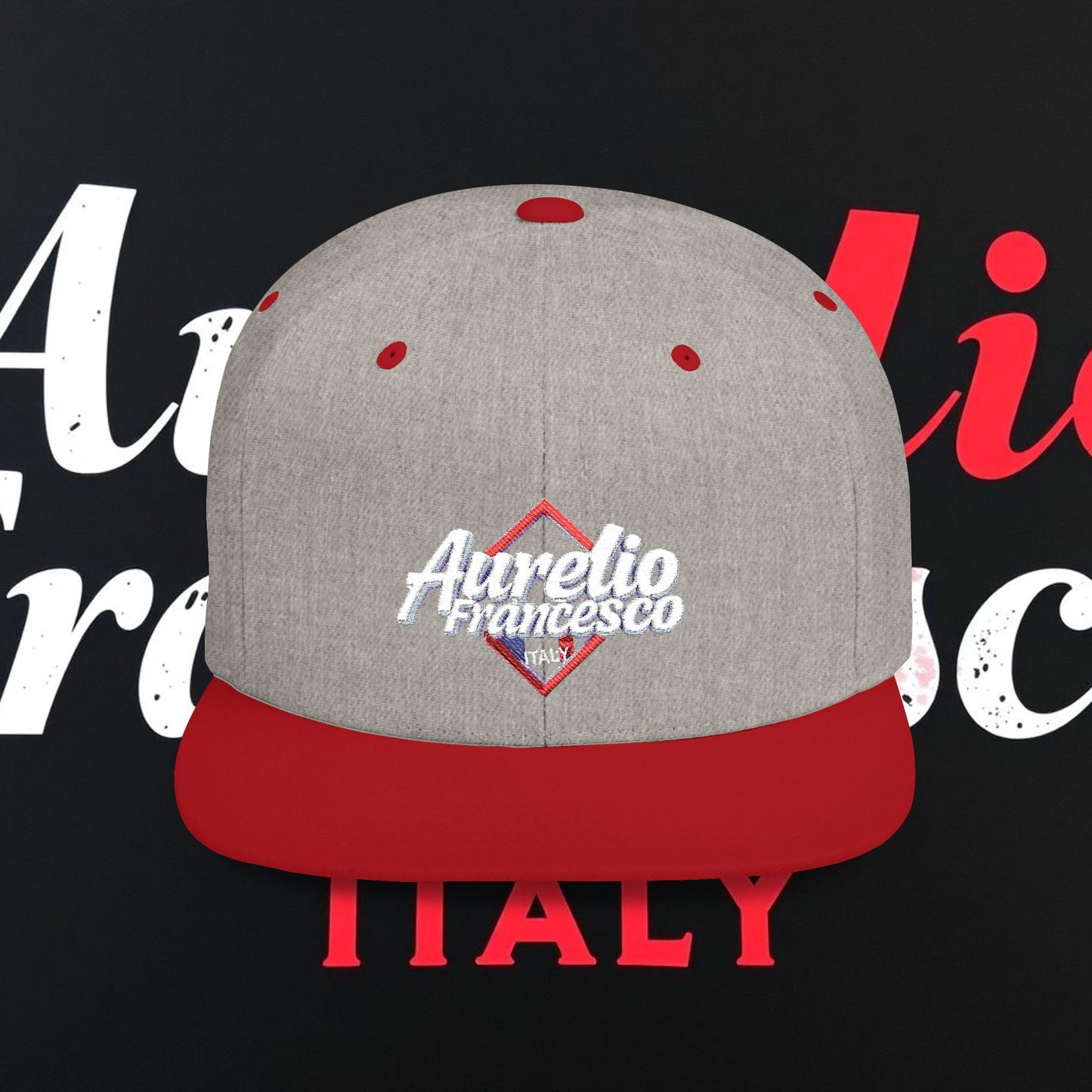 Aurelio Francesco - Flat Bill Snapback Cap