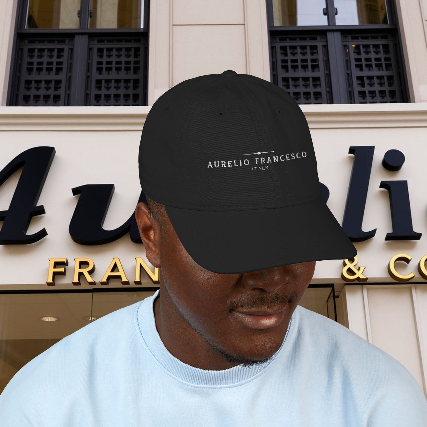 Aurelio Francesco Organic Baseball Cap (Embroidery)