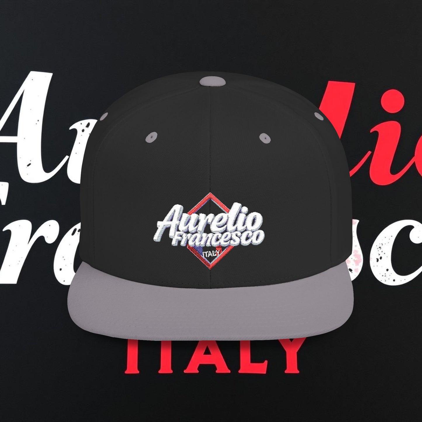 Aurelio Francesco - Flat Bill Snapback Cap