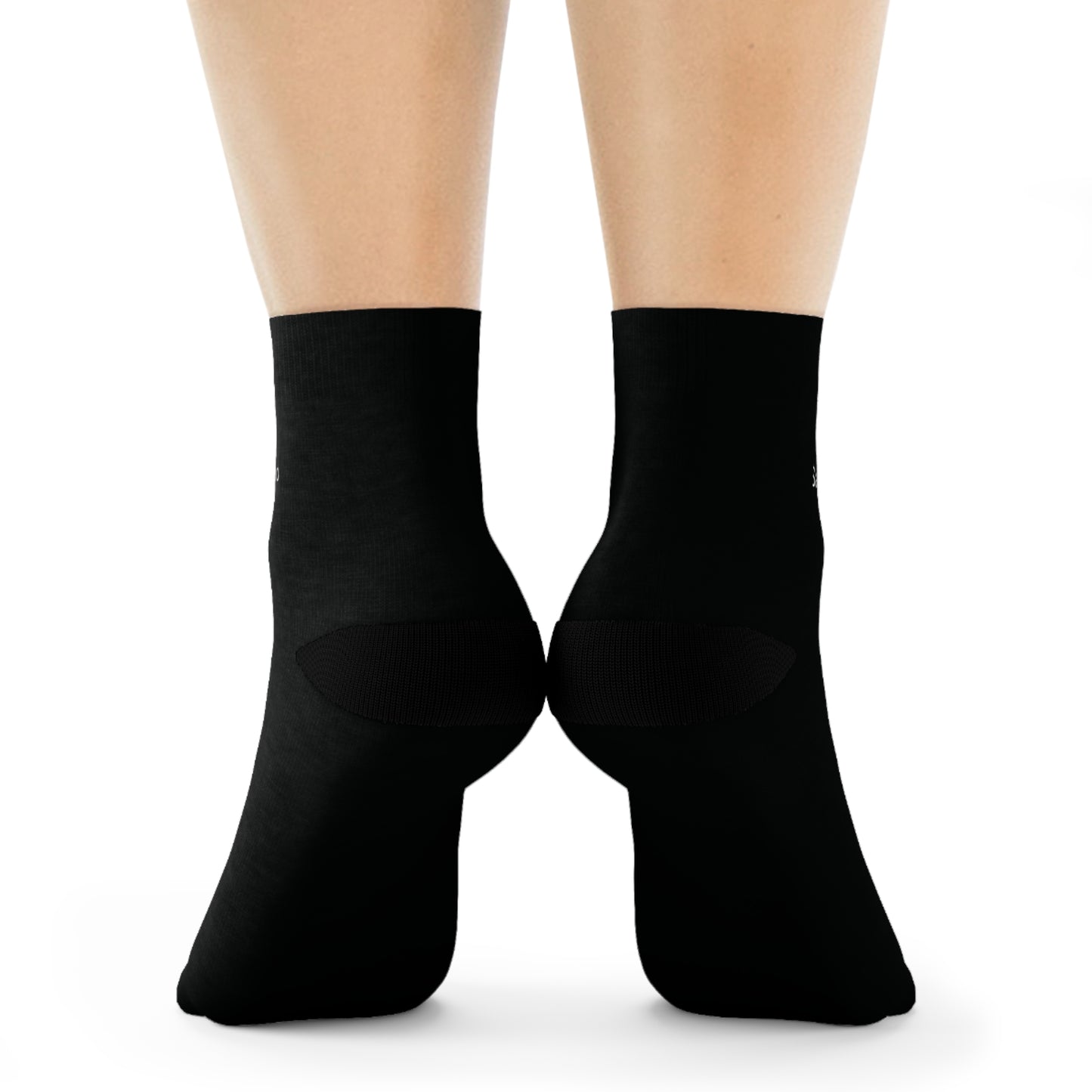 Idio Salvuccio Stylish Black Crew Socks