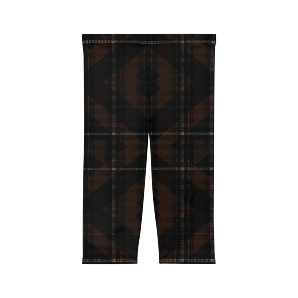 Aurelio Francesco Plaid Capri Leggings