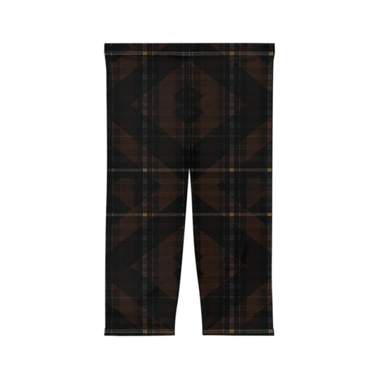 Aurelio Francesco Plaid Capri Leggings