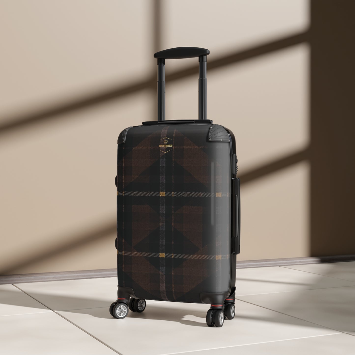 Aurelio Francesco Stylish Plaid Luggage for Adventure and Vacations