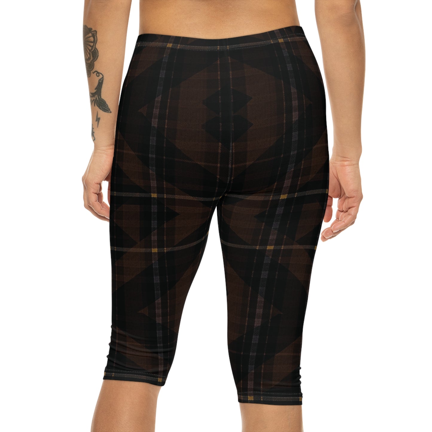 Aurelio Francesco Plaid Capri Leggings