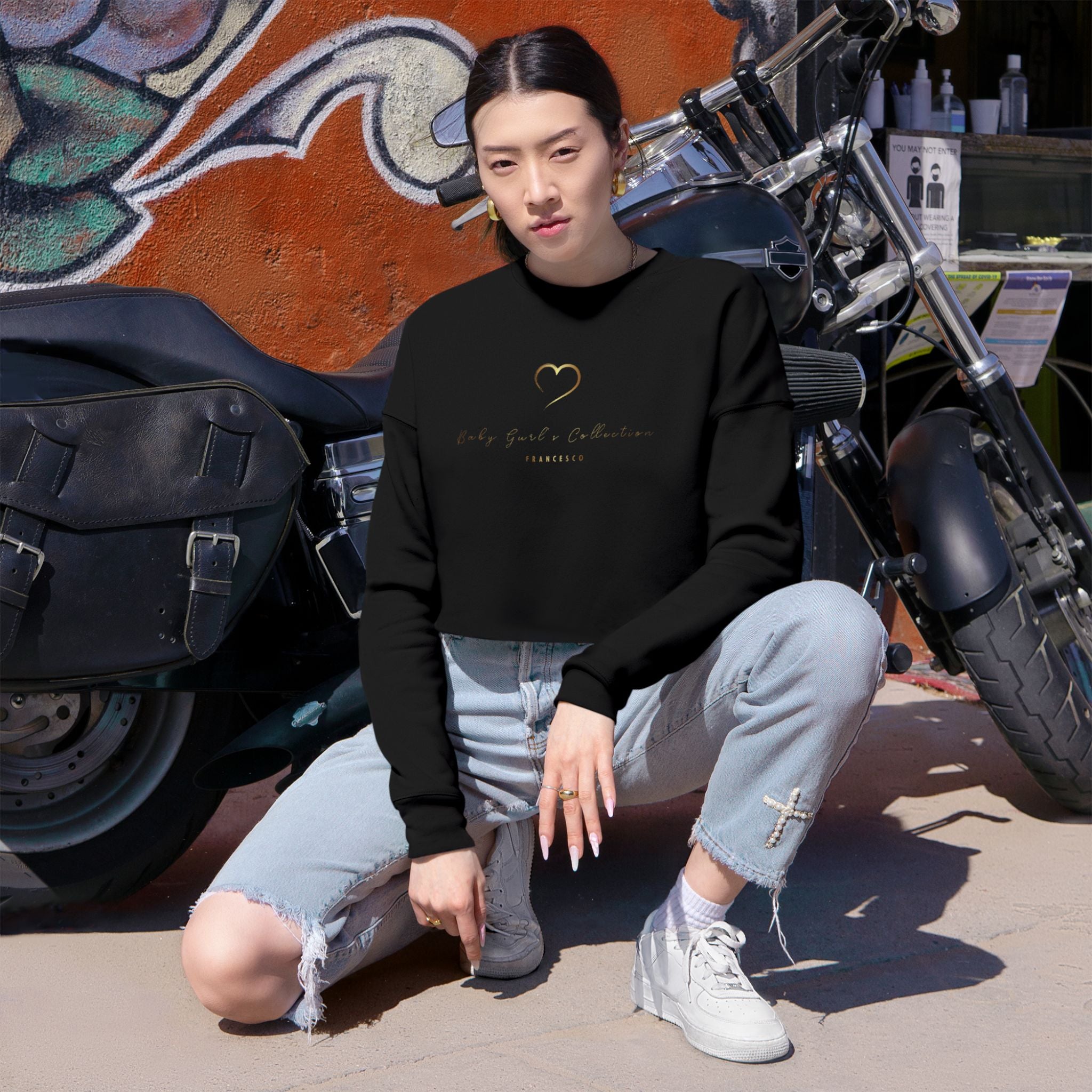 BabyGurl'z Collection Cropped Sweatshirt Sexy Soft Comfortable Women's
