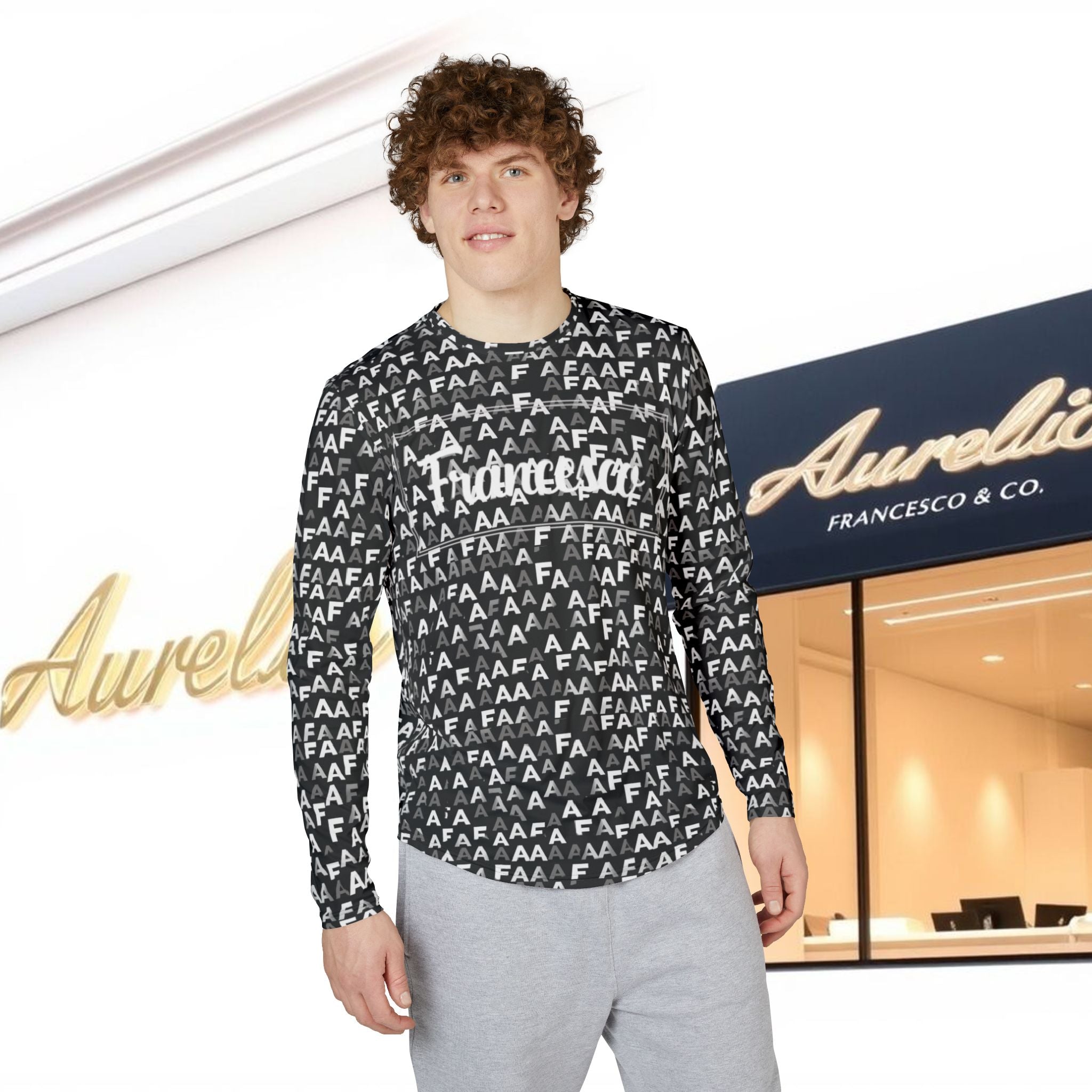 Aurelio Francesco Stylish UV Protection Long Sleeve Shirt