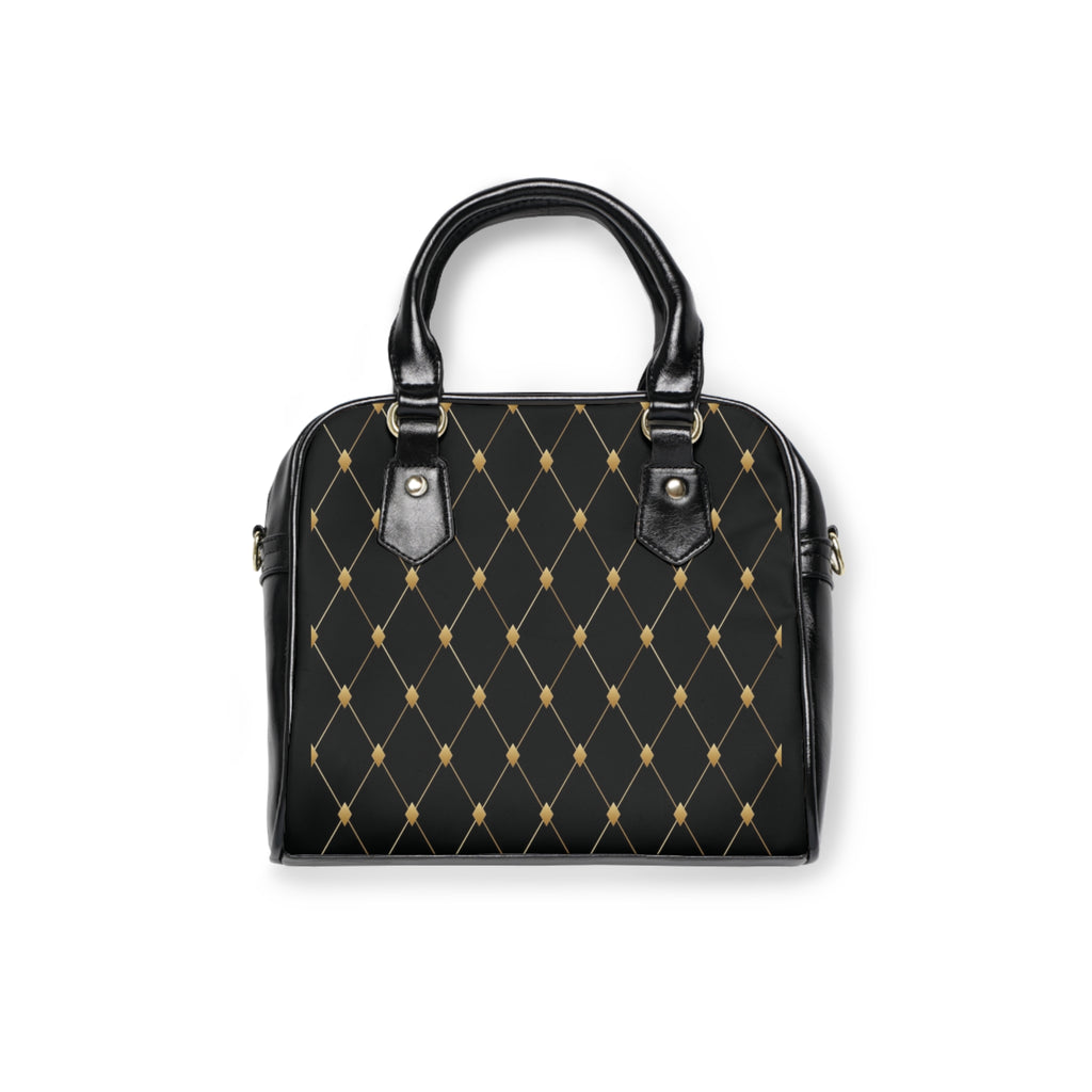 Sweetie's Collection Elegant Black Quilted Shoulder Handbag, Fashion Purse, Everyday Tote, Gift for Her, Chic Handbag for Work or Events