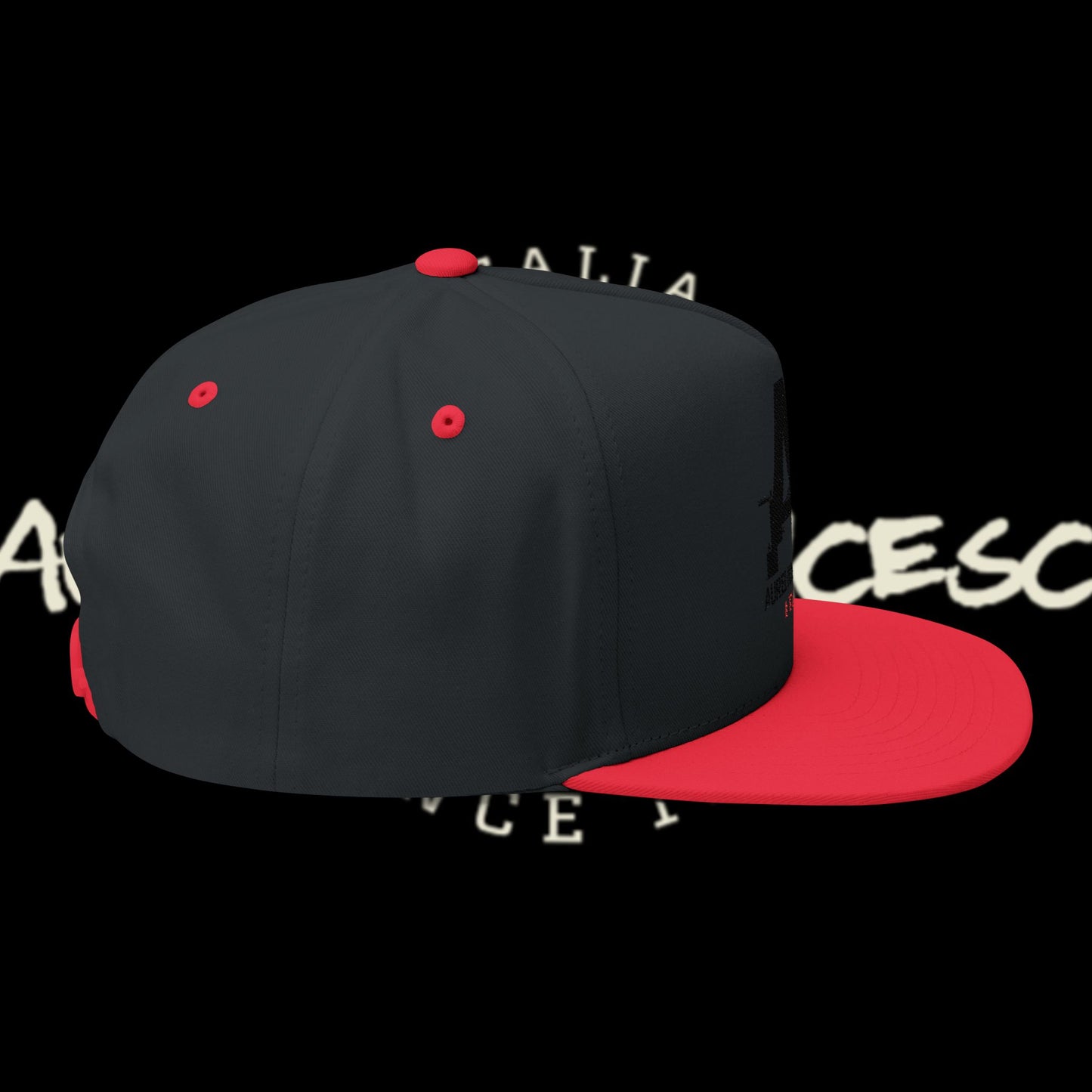 Aurelio Francesco Embroidered Flat Bill Cap