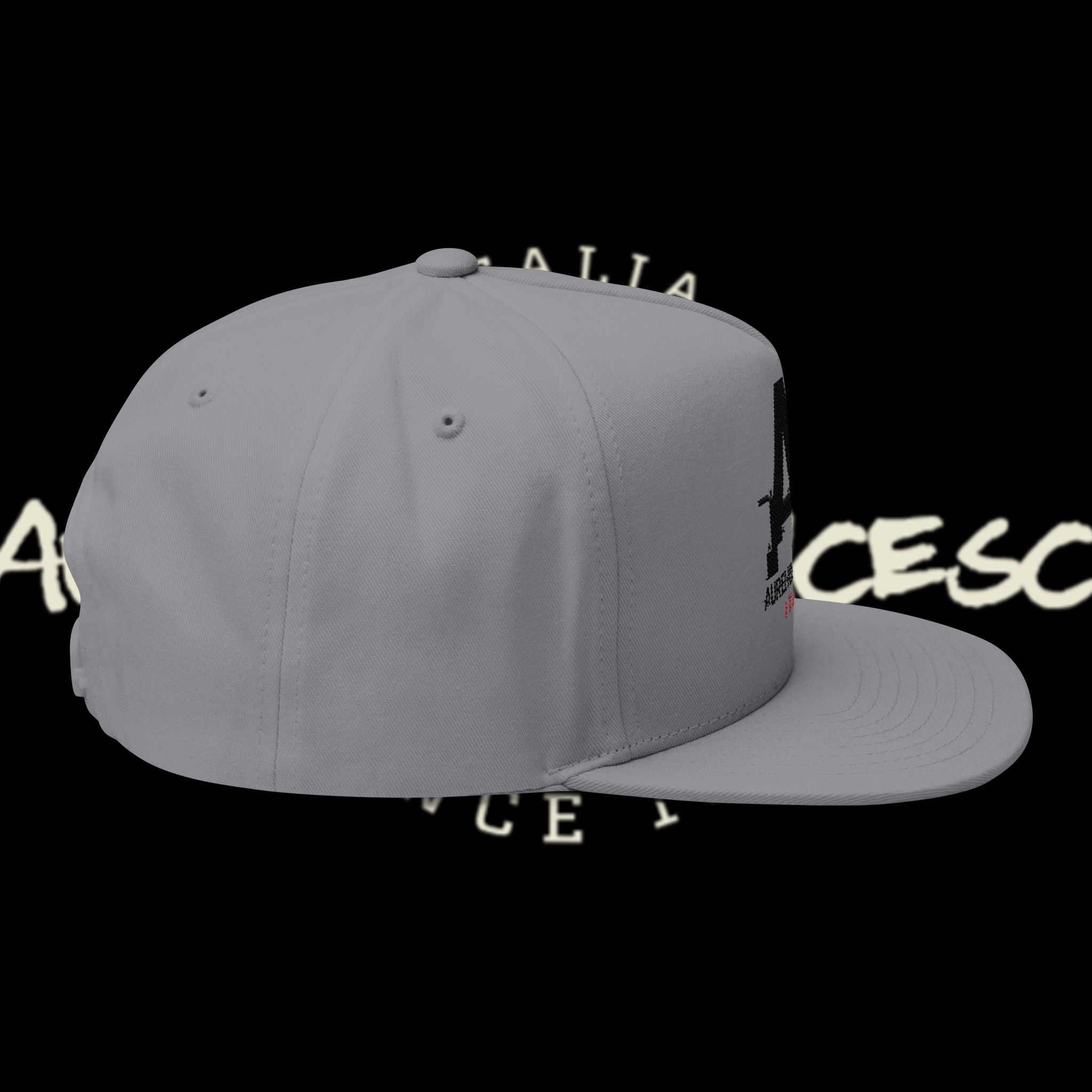 Aurelio Francesco Embroidered Flat Bill Cap