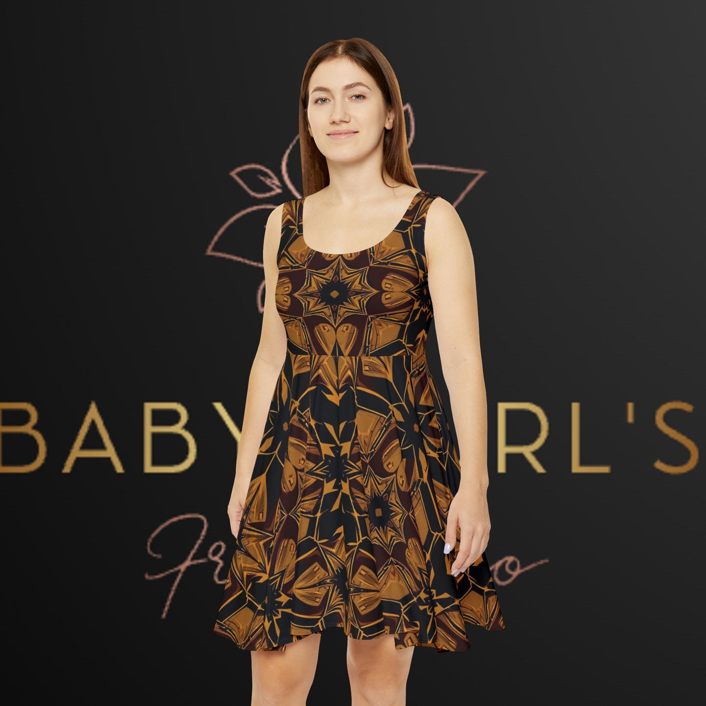 BabyGurl'z Collection Bohemian Floral Skater Dress