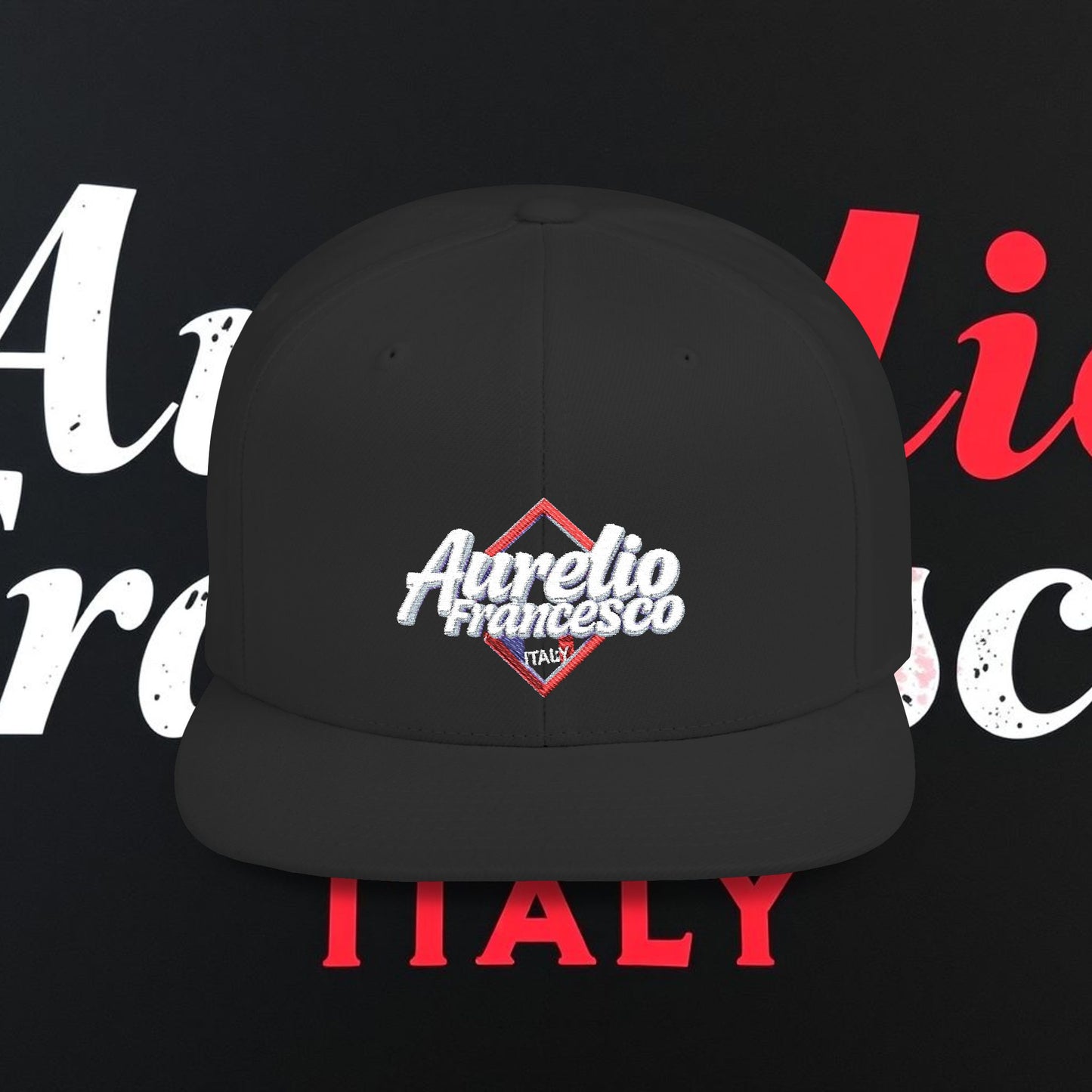Aurelio Francesco - Flat Bill Snapback Cap