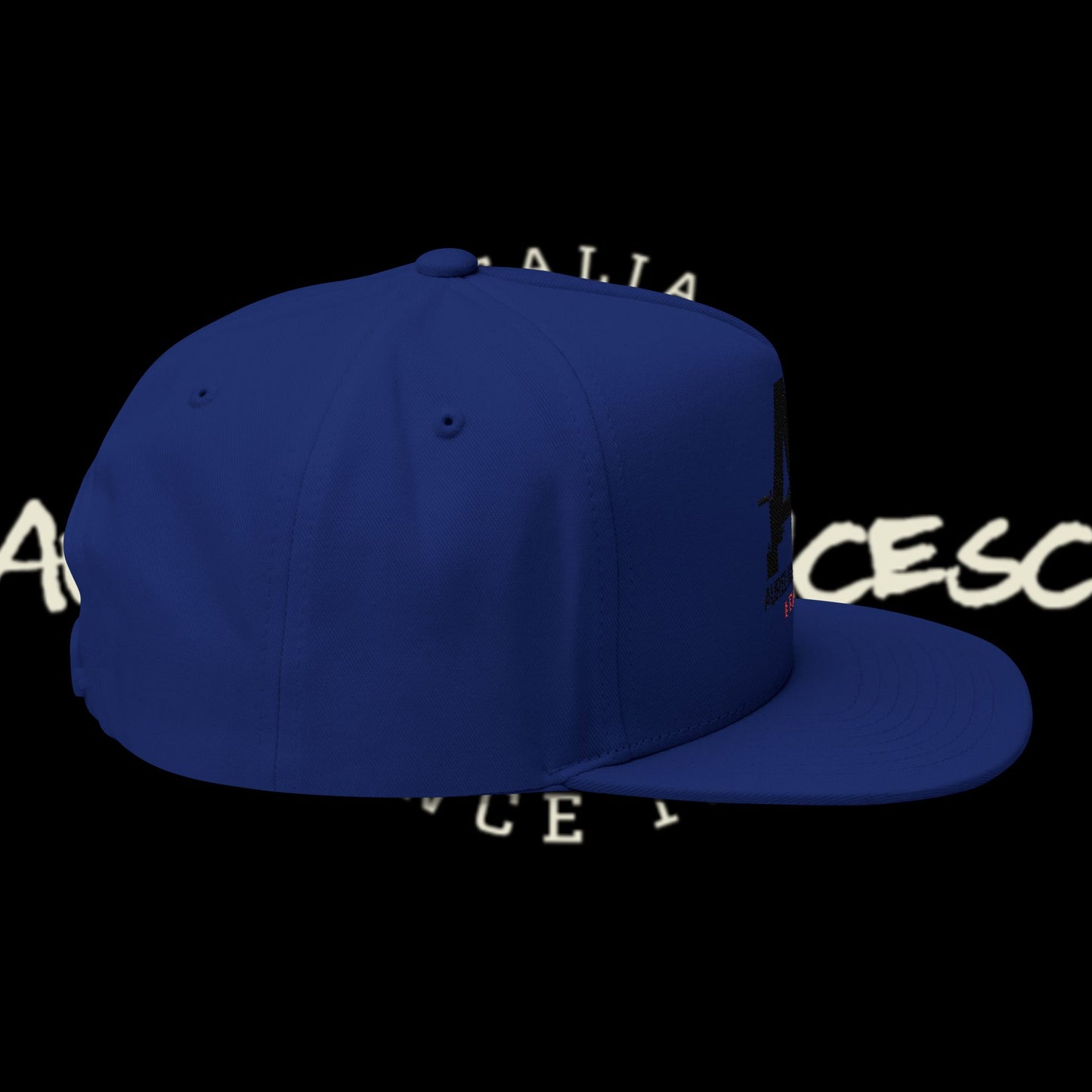 Aurelio Francesco Embroidered Flat Bill Cap