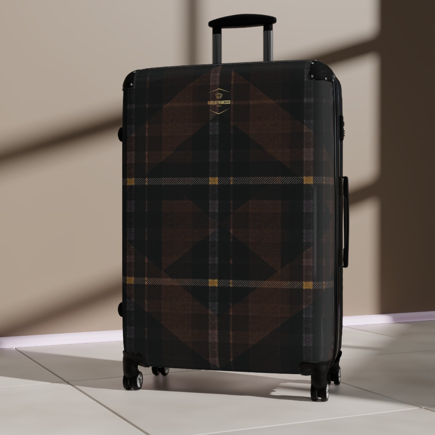Aurelio Francesco Stylish Plaid Luggage for Adventure and Vacations
