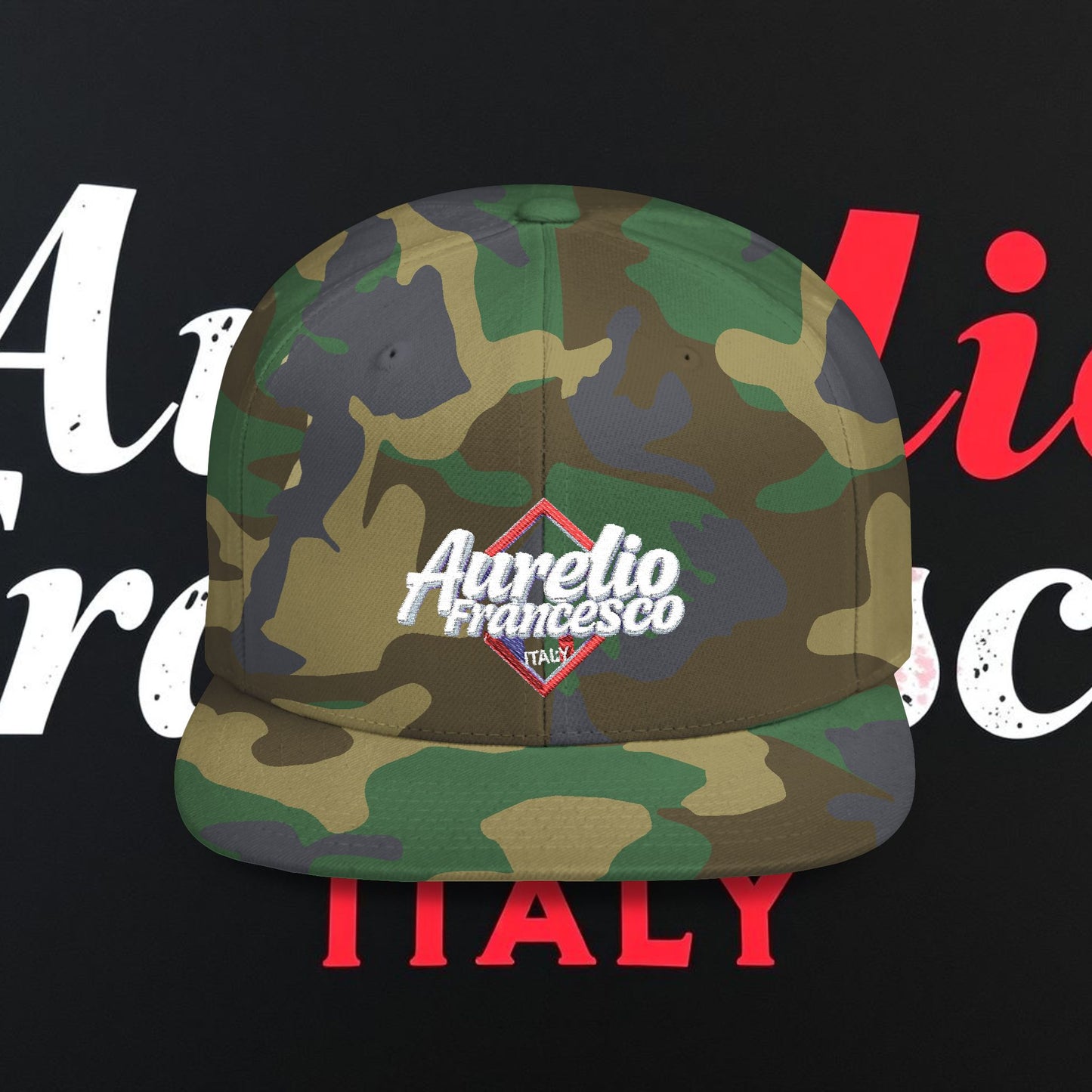 Aurelio Francesco - Flat Bill Snapback Cap