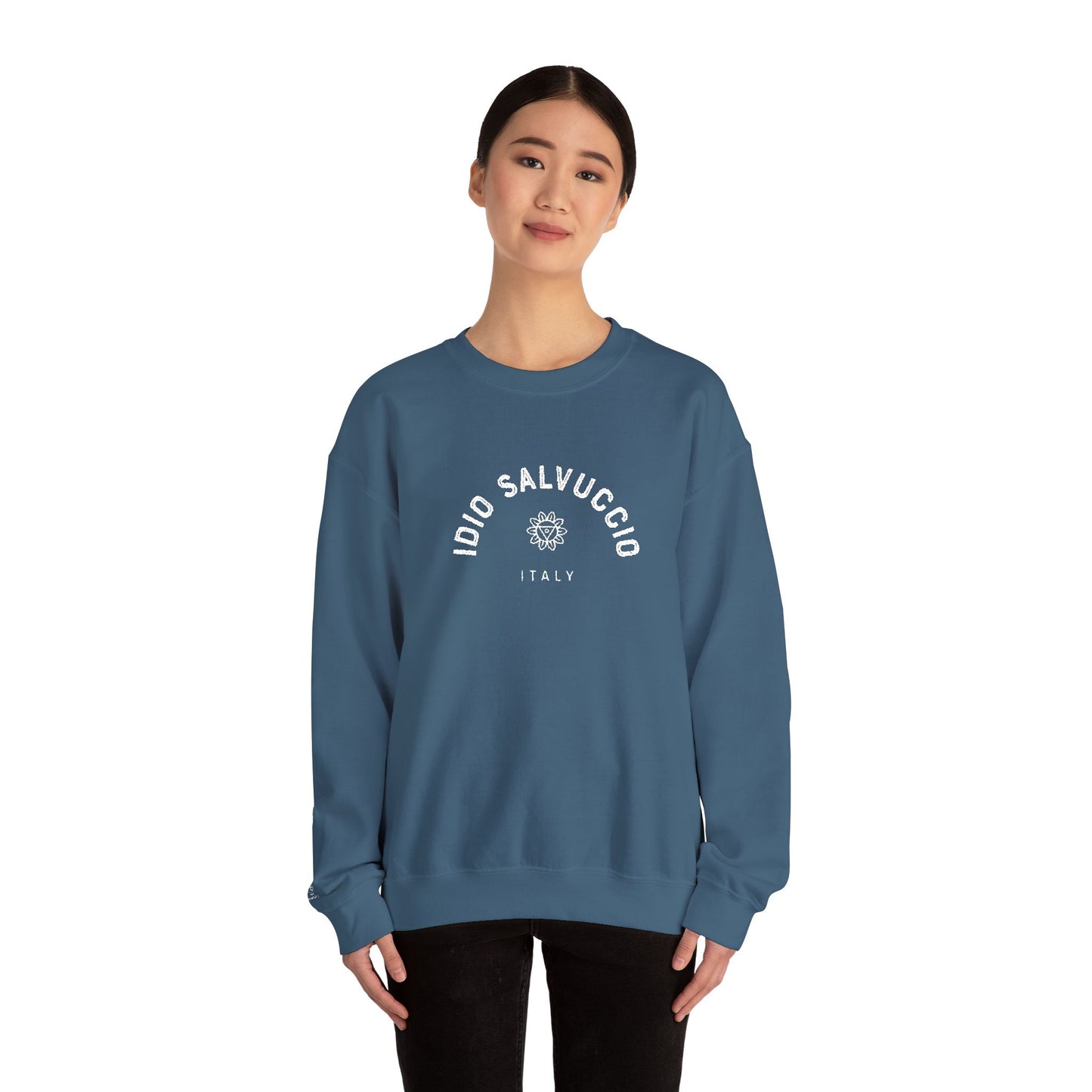 Idio Salvuccio Unisex Crewneck Sweatshirt - Vintage Italian Graphic