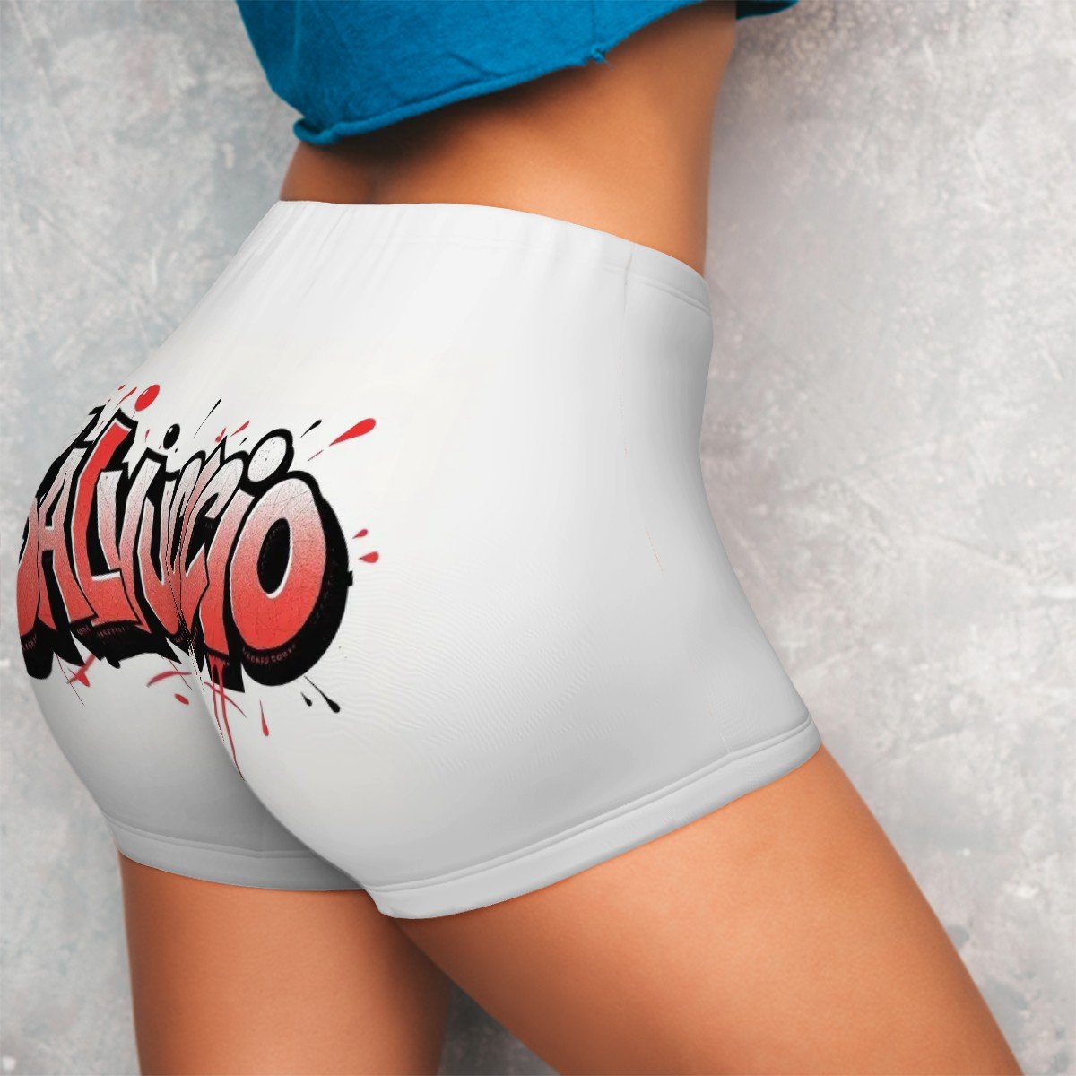 Idio Salvuccio Athletic Graffiti Shorts for Women