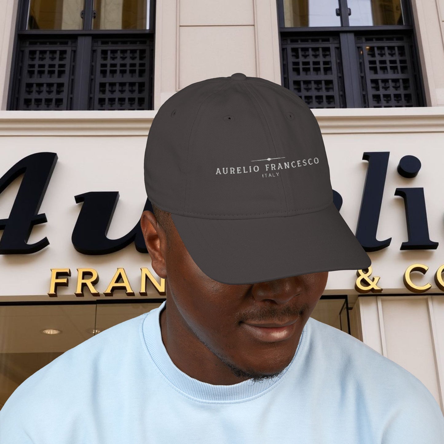 Aurelio Francesco Organic Baseball Cap (Embroidery)