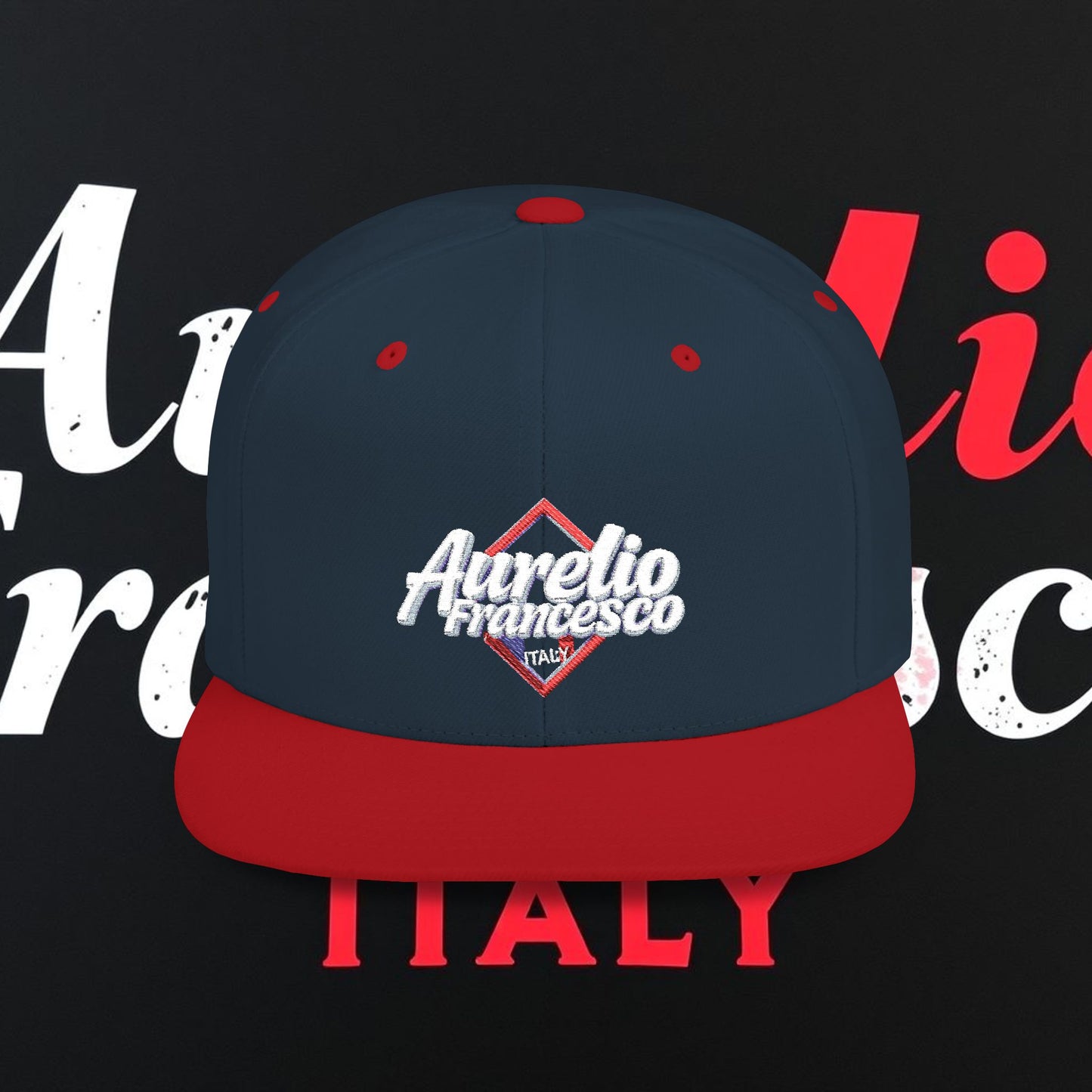 Aurelio Francesco - Flat Bill Snapback Cap