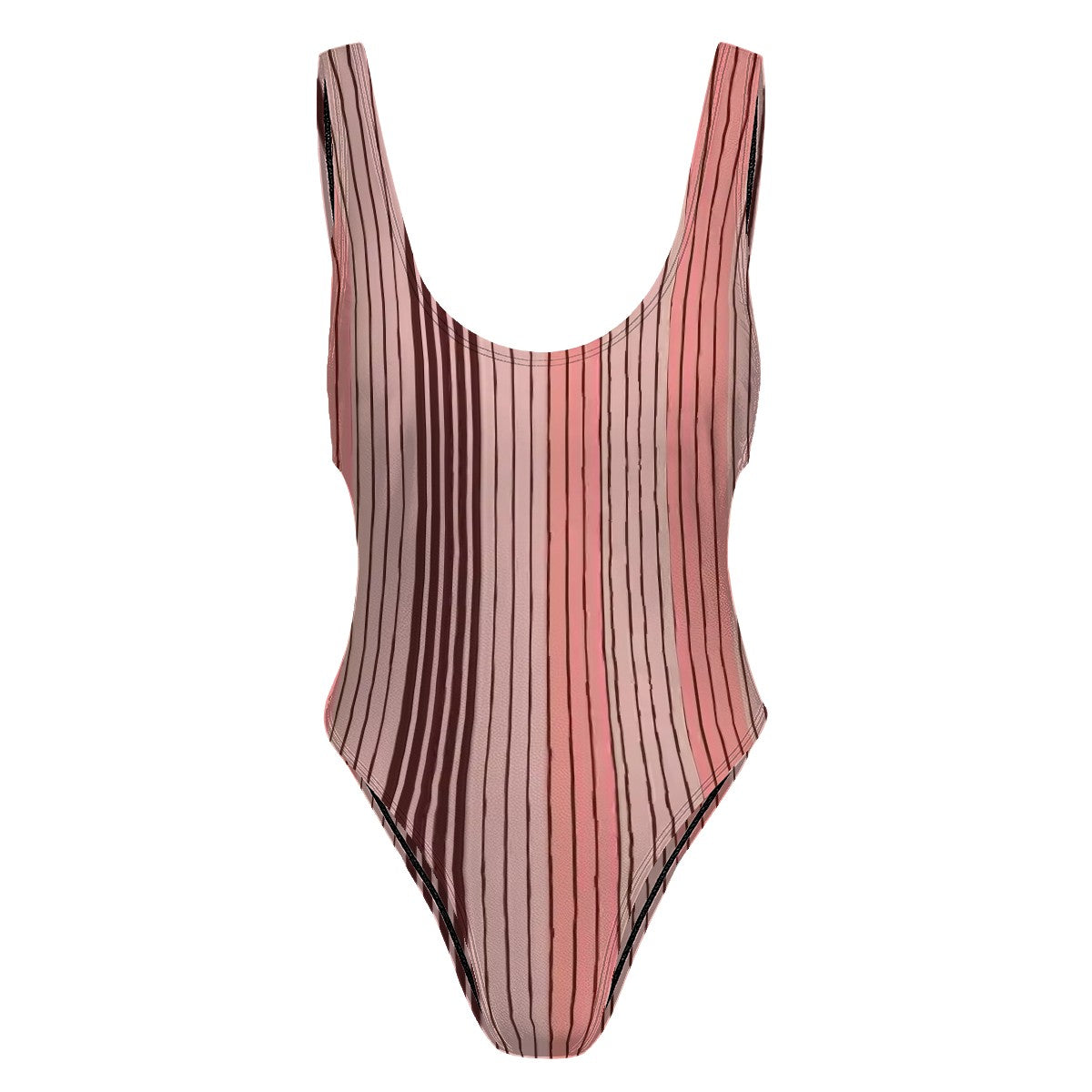 Aurelio Francesco pinstripe one-piece swimsuit.