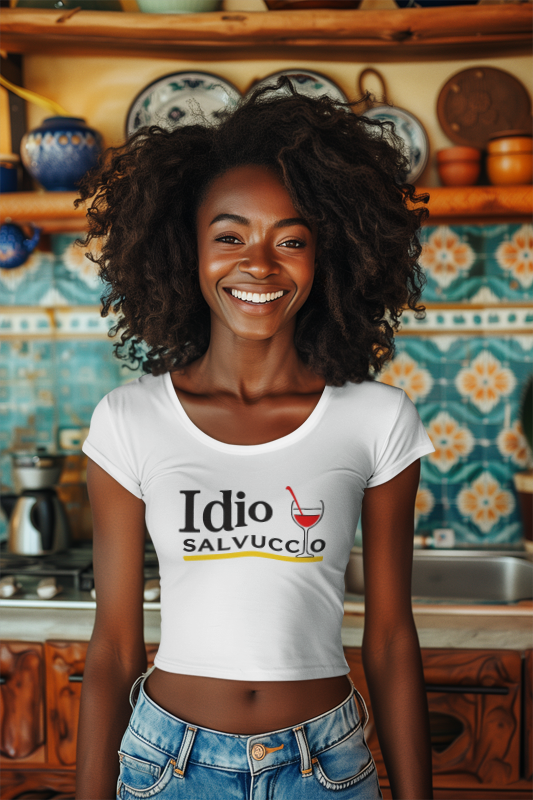 Idio Salvuccio Fun Cocktail-Themed Women's Crop Tee, Perfect for Parties, Festivals, and Summer Gatherings - Idio Salvuccio Tee, Cute Gift Idea, [...]