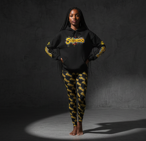 Idio Salvuccio Stylish Women's Casual Graffiti Leggings