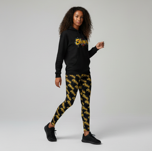 Idio Salvuccio Stylish Women's Casual Graffiti Leggings