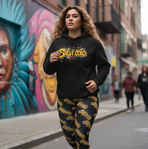 Idio Salvuccio Stylish Women's Casual Graffiti Leggings