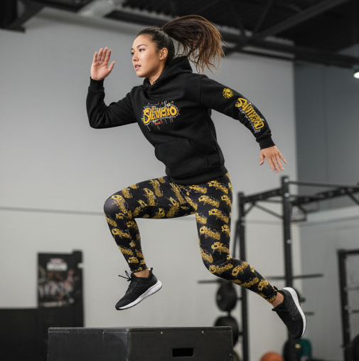 Idio Salvuccio Stylish Women's Casual Graffiti Leggings