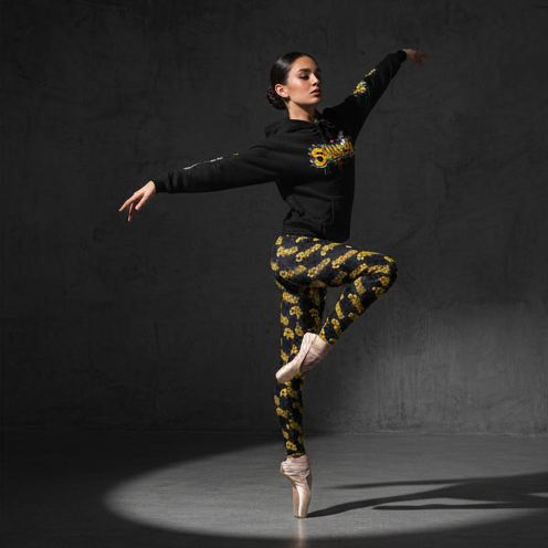 Idio Salvuccio Stylish Women's Casual Graffiti Leggings