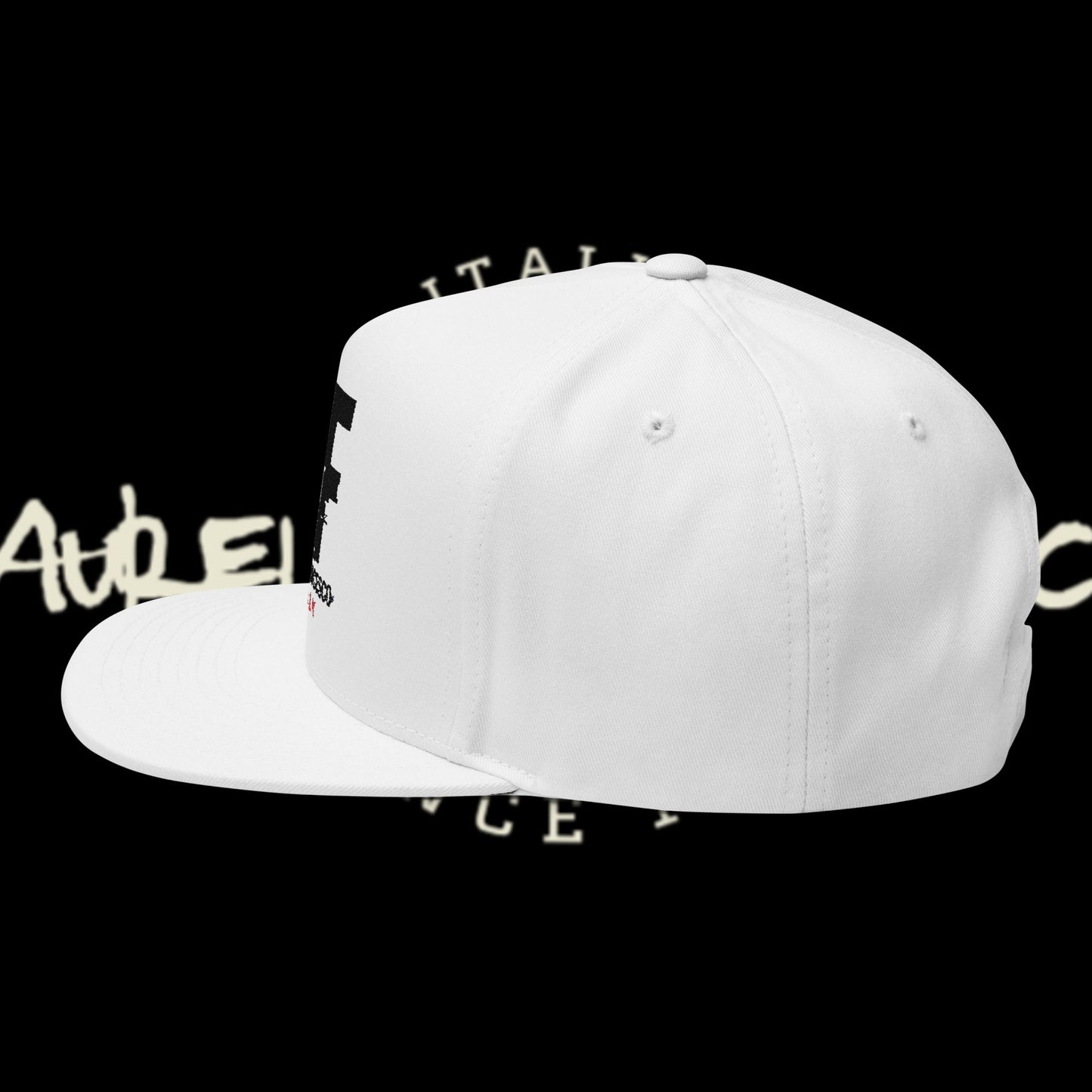 Aurelio Francesco Embroidered Flat Bill Cap