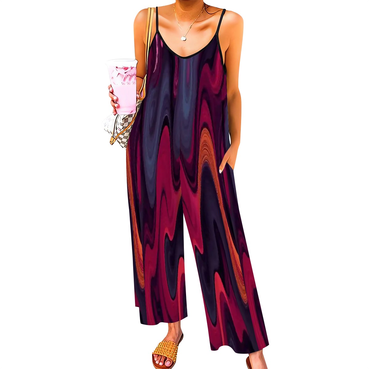 BabyGurl'z Collection: Women's Casual Jumpsuits with Abstract Patterns