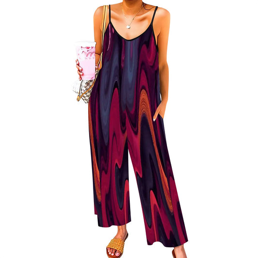 BabyGurl'z Collection: Women's Casual Jumpsuits with Abstract Patterns