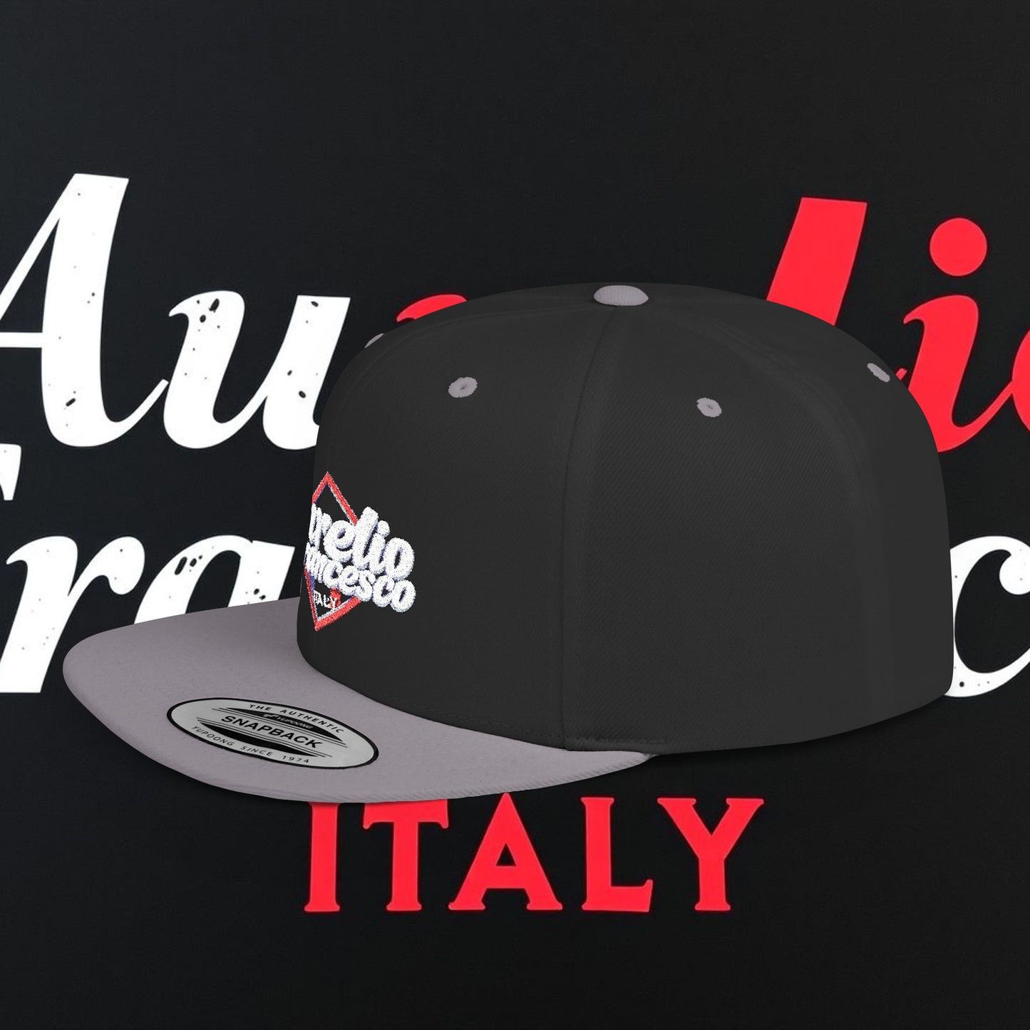 Aurelio Francesco - Flat Bill Snapback Cap