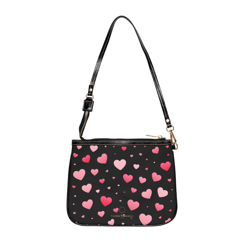 Aurelio Francesco Heart Pattern Small Shoulder Bag | Cute Valentine's Day Accessory, Everyday Purse, Stylish Clutch, Gift for Her, Party Bag