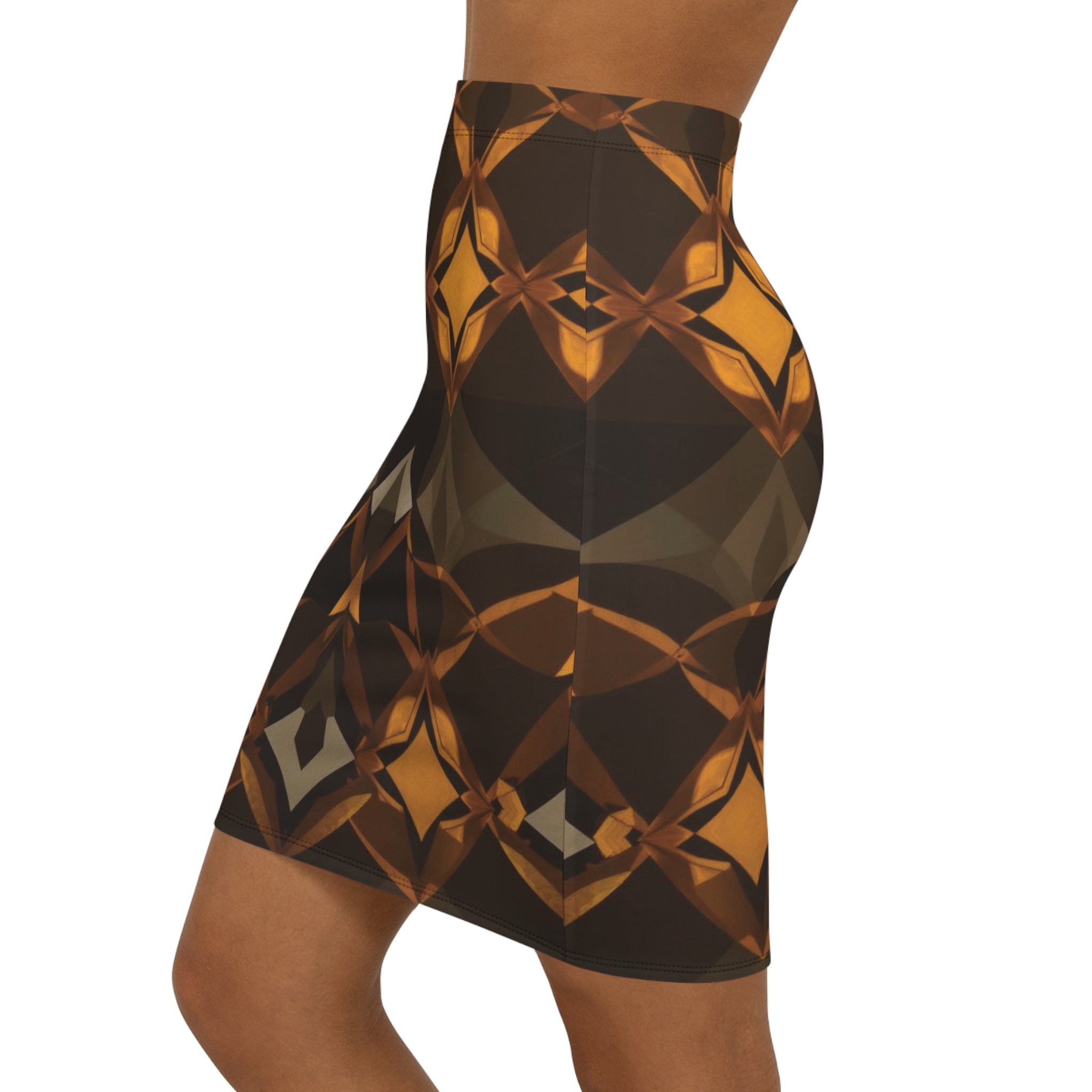 Aurelio Francesco Chic Geometric Stylish Skirt