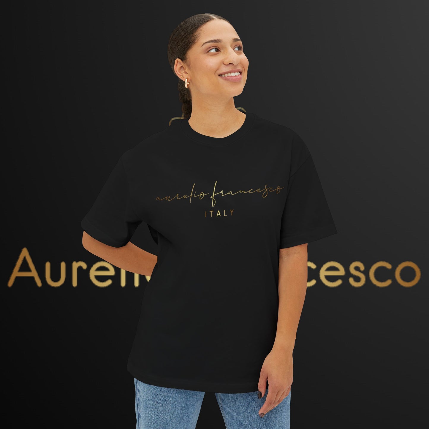 Aurelio Francesco  Oversized Boxy Tee