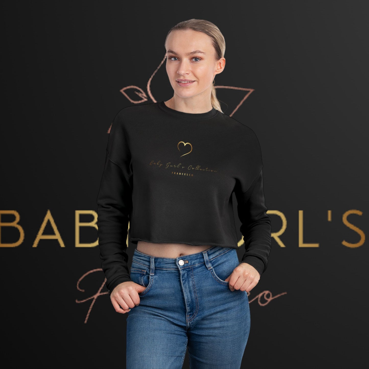 BabyGurl'z Collection Cropped Sweatshirt Sexy Soft Comfortable Women's