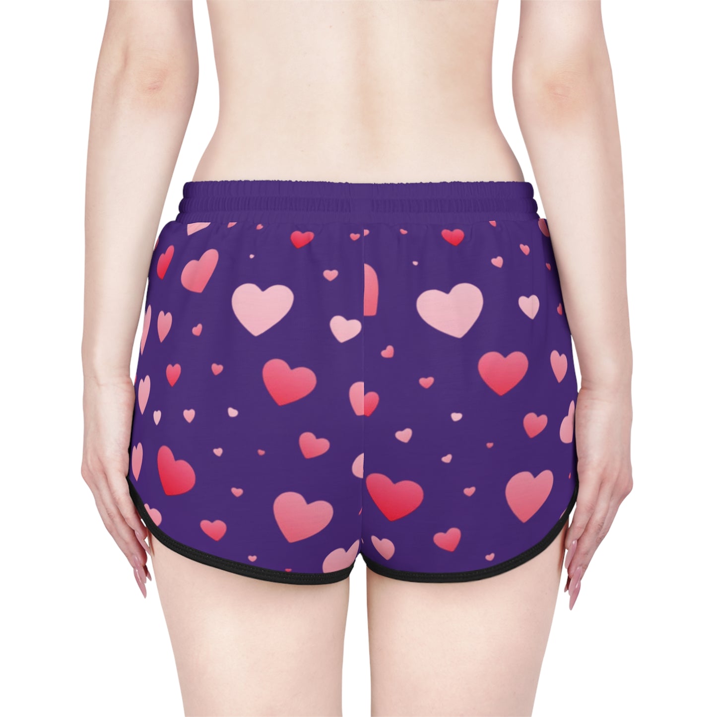 Sweeties Collection Heart Pattern Women's Comfy Shorts