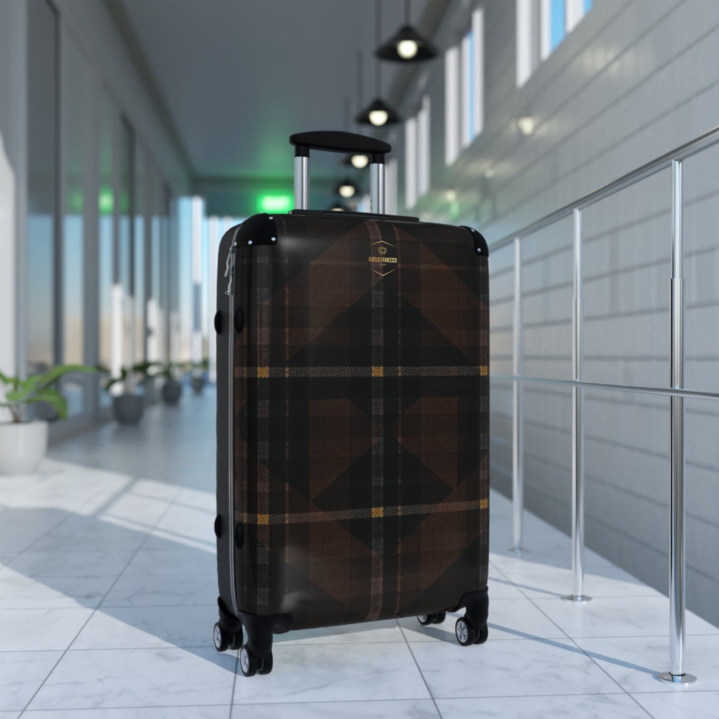 Aurelio Francesco Stylish Plaid Luggage for Adventure and Vacations