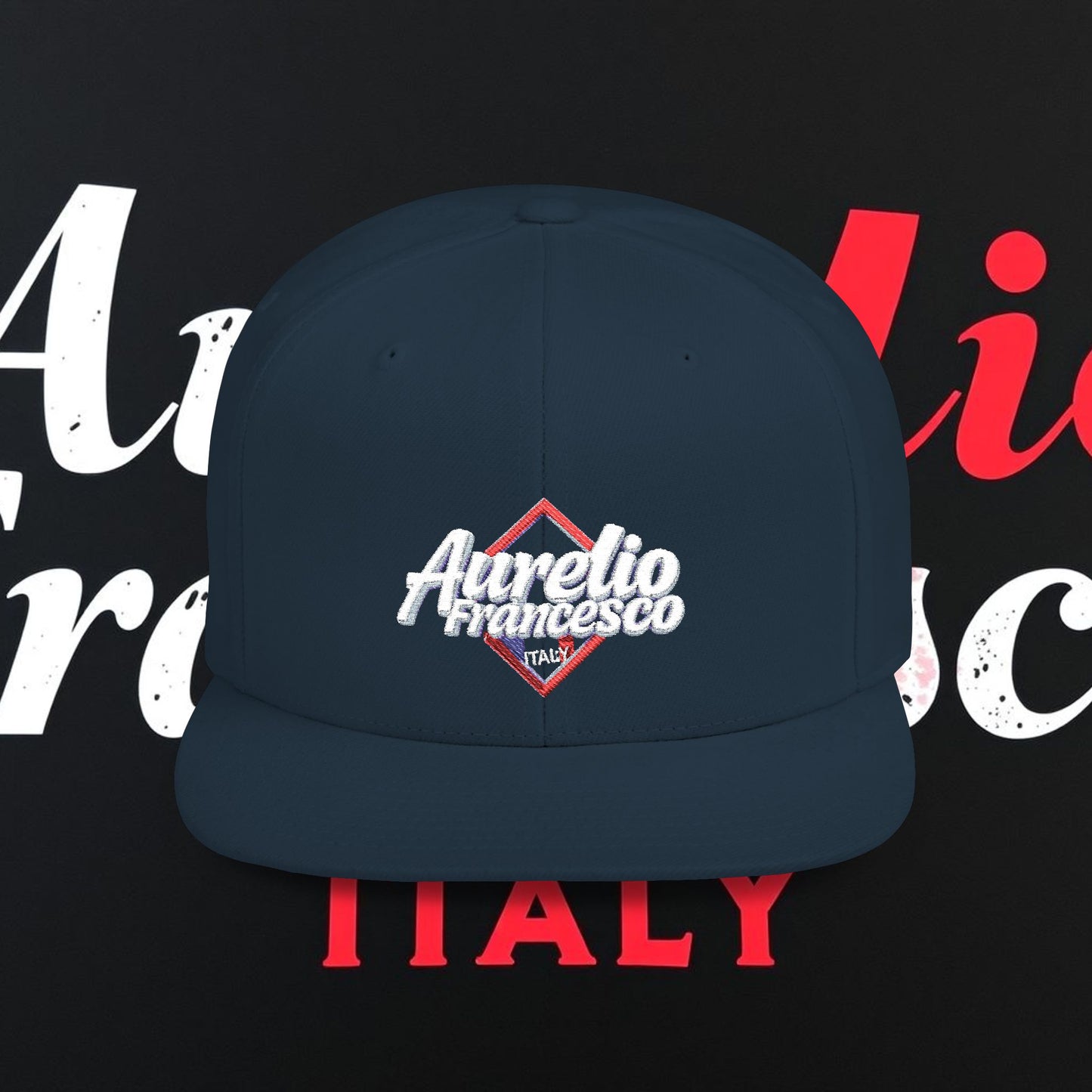 Aurelio Francesco - Flat Bill Snapback Cap
