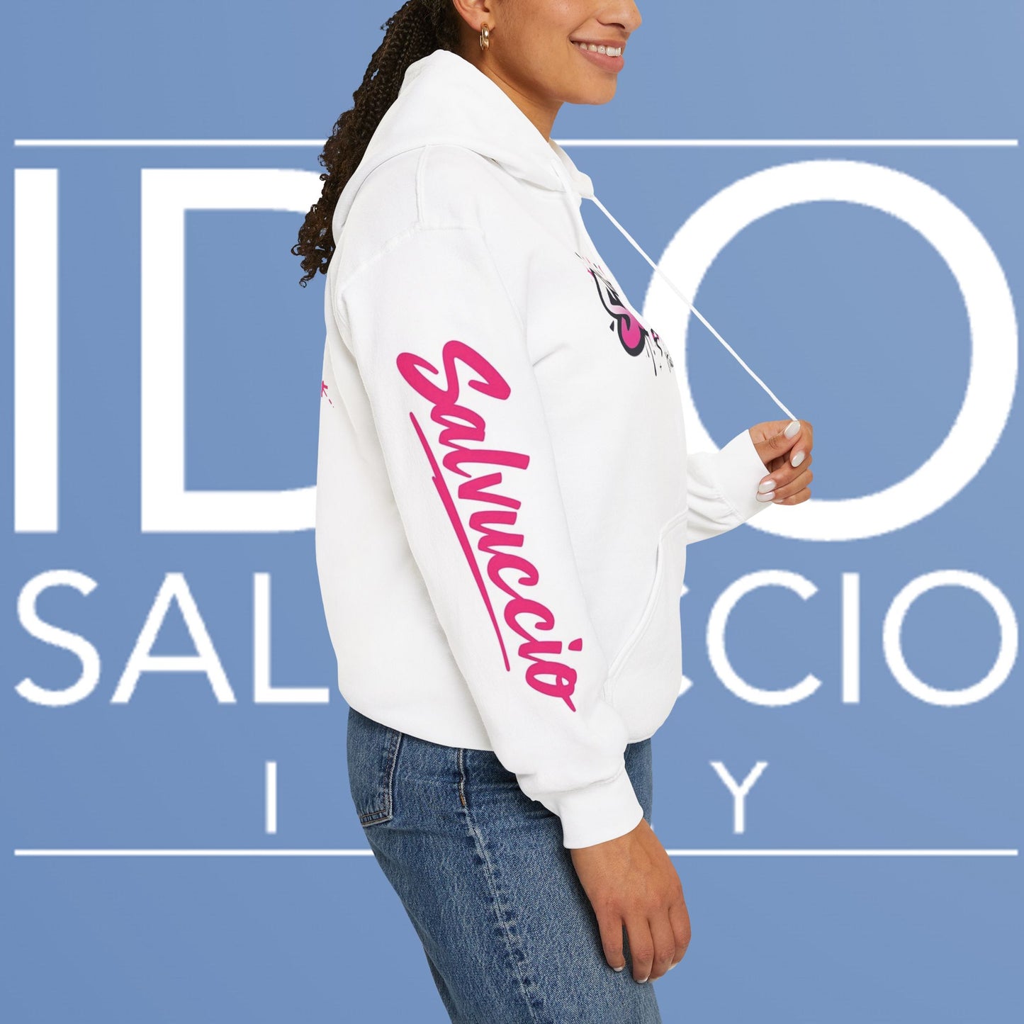 Idio Salvuccio Lion Graffiti Hooded Sweatshirt