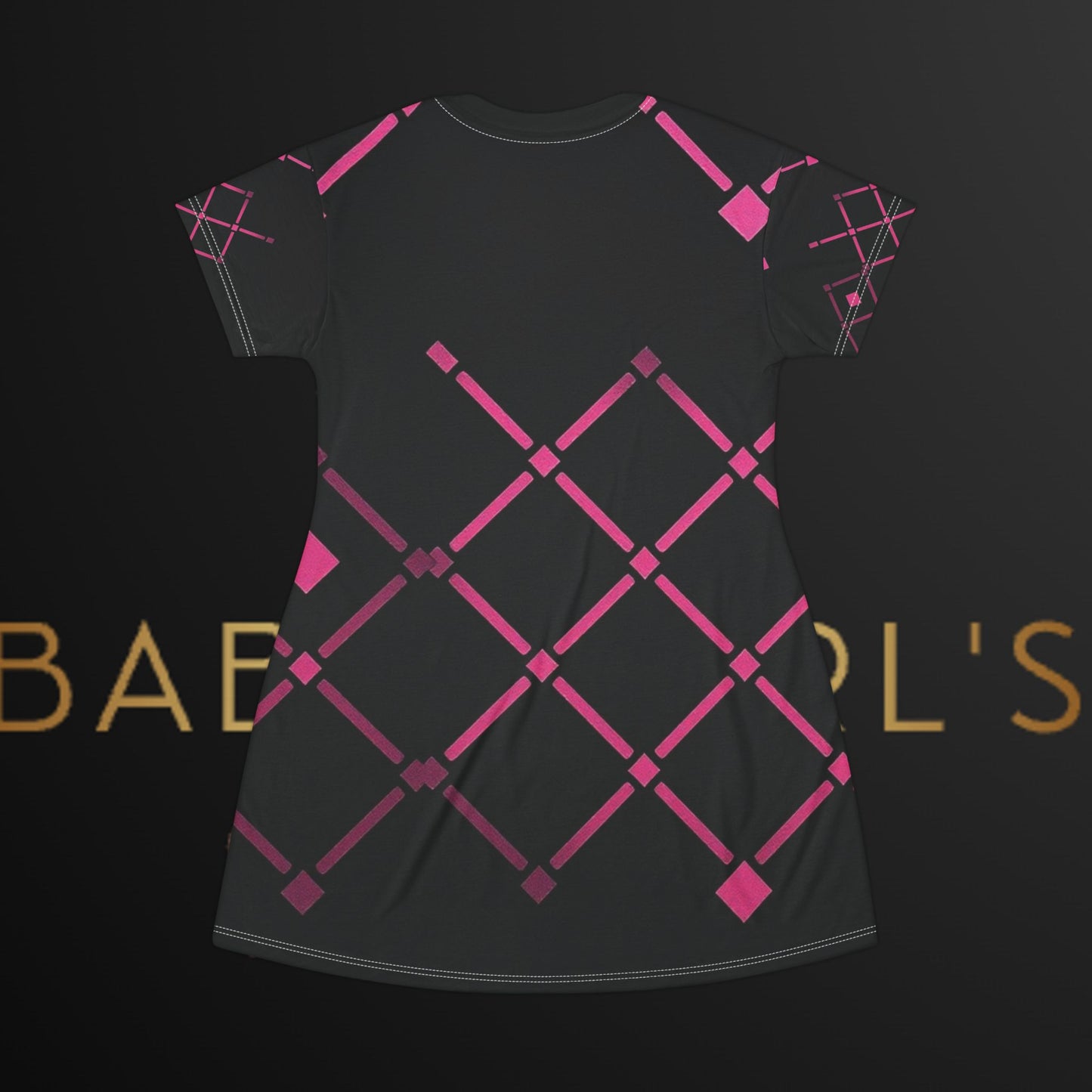 BabyGurl'z Collection Chic Pink Geometric Dress