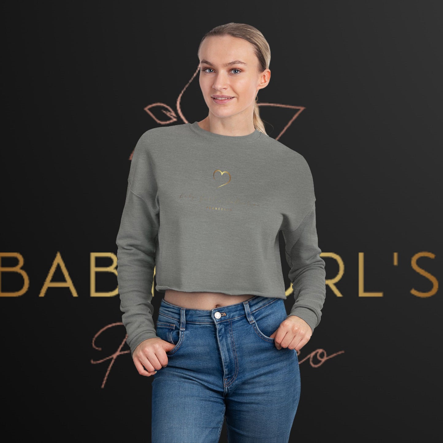 BabyGurl'z Collection Cropped Sweatshirt Sexy Soft Comfortable Women's