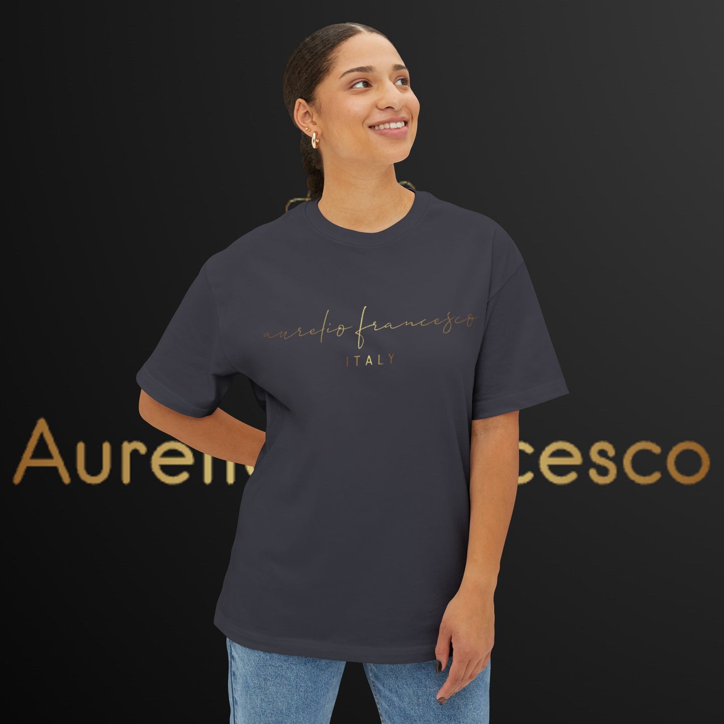 Aurelio Francesco  Oversized Boxy Tee