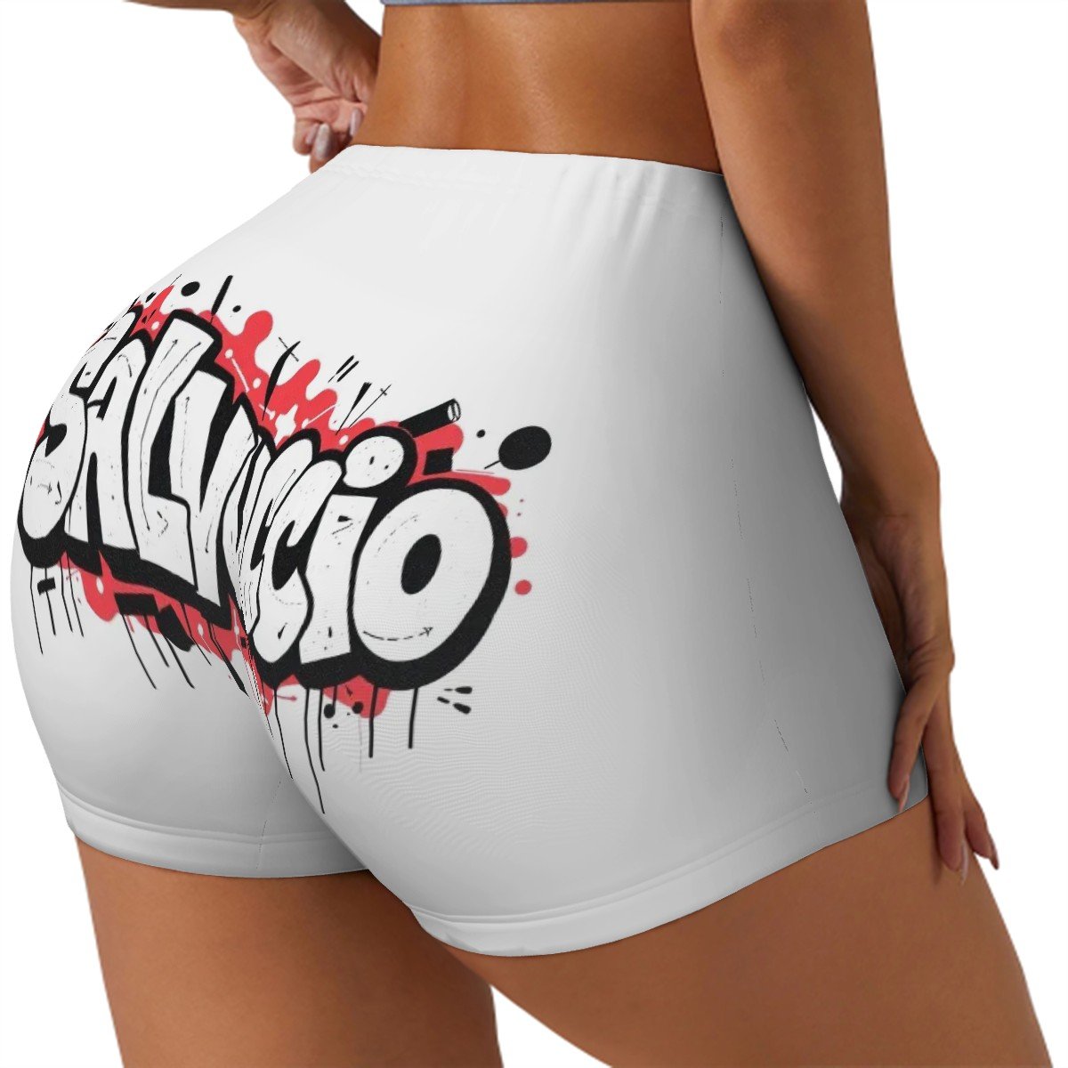 Idio Salvuccio Athletic Graffiti Shorts for Women